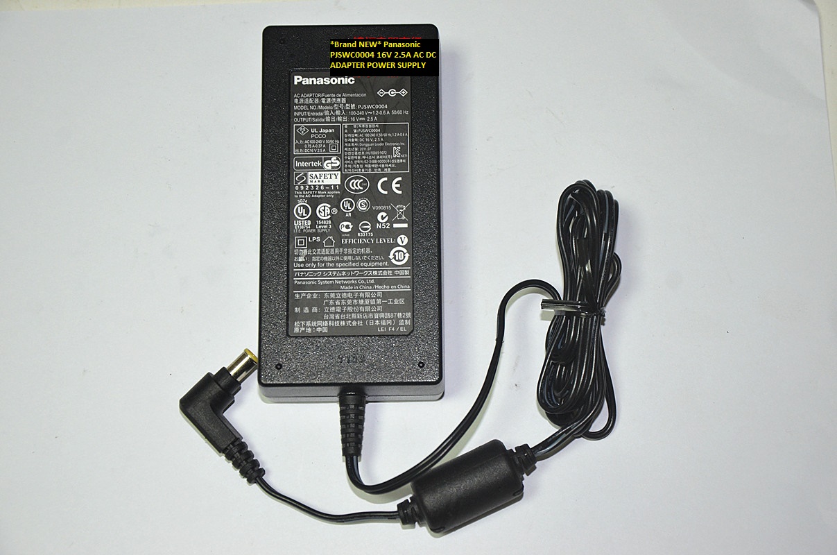 *Brand NEW* Panasonic PJSWC0004 16V 2.5A AC DC ADAPTER POWER SUPPLY